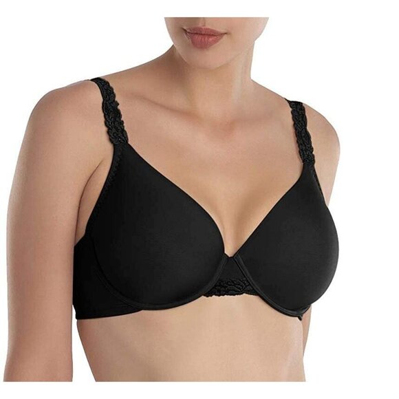 🆕NATORI Body Doubles Full Underwire T-Shirt Bra 36D Black #736037 - Picture 4 of 10